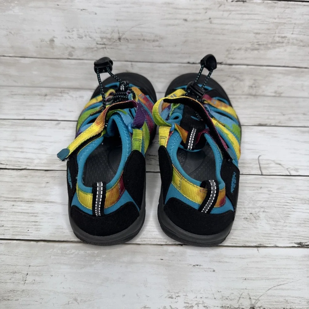 KEEN Newport H2 Youth 5 Rainbow Tie Dye Kids Sandals Summer Hiking Water